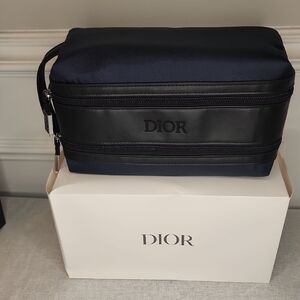 Dior nwot Navy and Black Toiletry Bag